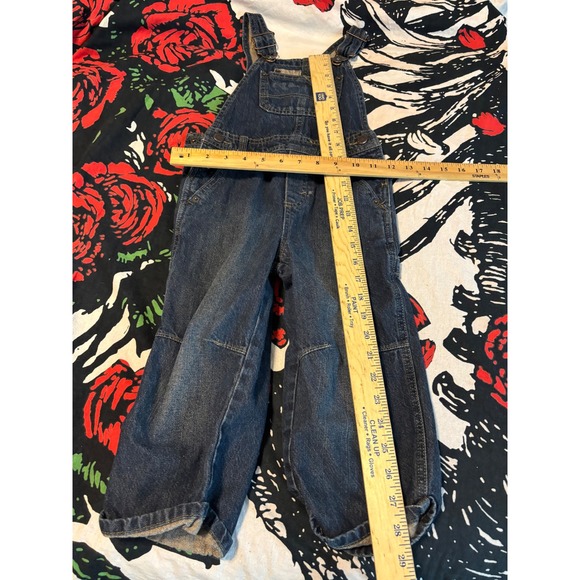 Kids Denim Overalls Blue Jean Jumpsuit Toddler Child Size 3T - Picture 4 of 4